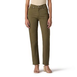 Levi’s Classic Straight Mid-Rise Denim Jeans Olive Twill 18 Medium